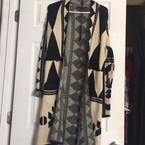 Long Aztec Cardigan